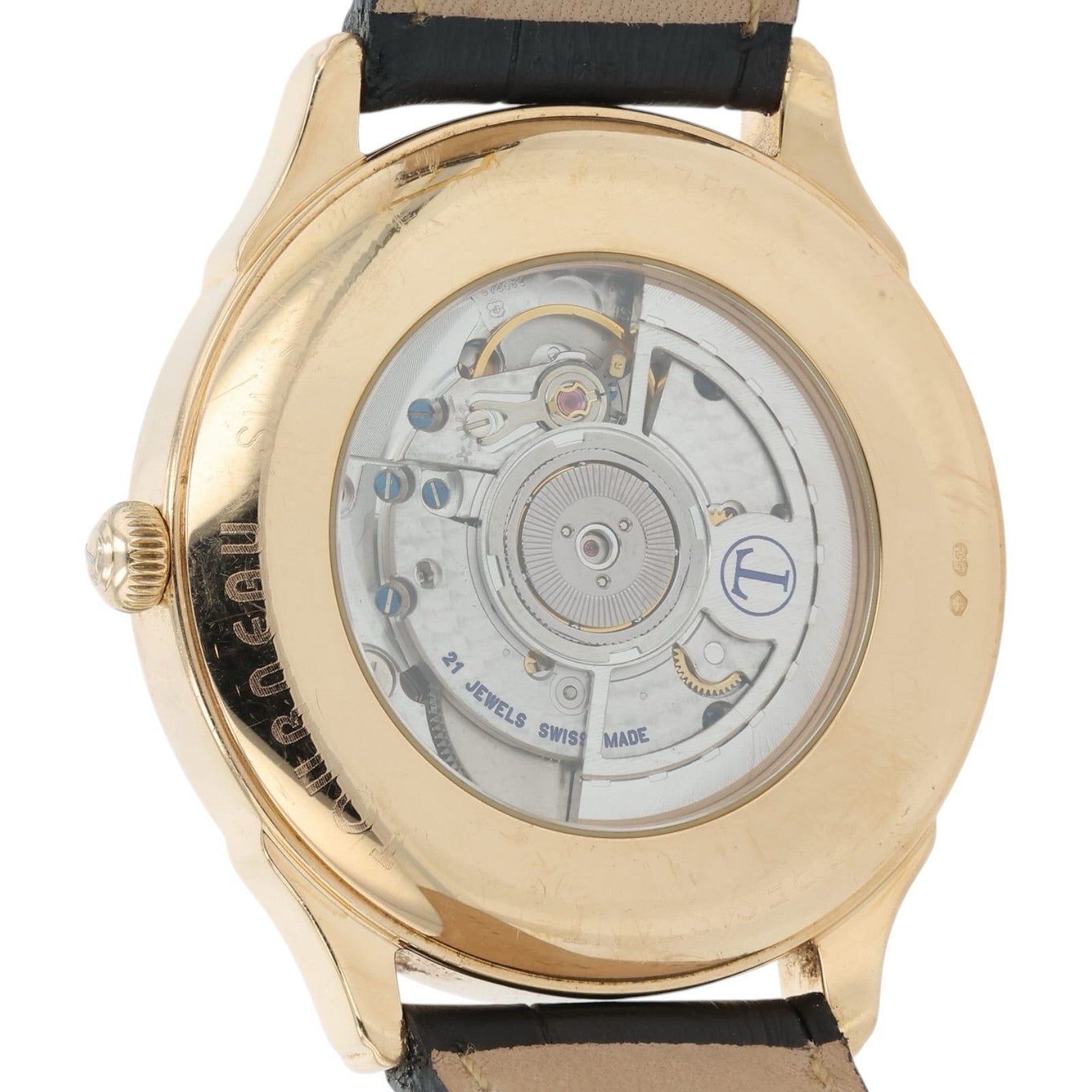 Bucherer Tourneau 18k Rose Gold Silver Dial 40mm Automatic Mens Watch VTR2162