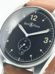 Bell & Ross Vintage Stainless Steel Black Dial 38mm Automatic Men’s Watch BR123