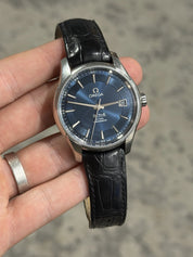 Omega De Ville Hour Vision Steel Auto 41mm Blue Roman Dial 433.13.41.21.03.001