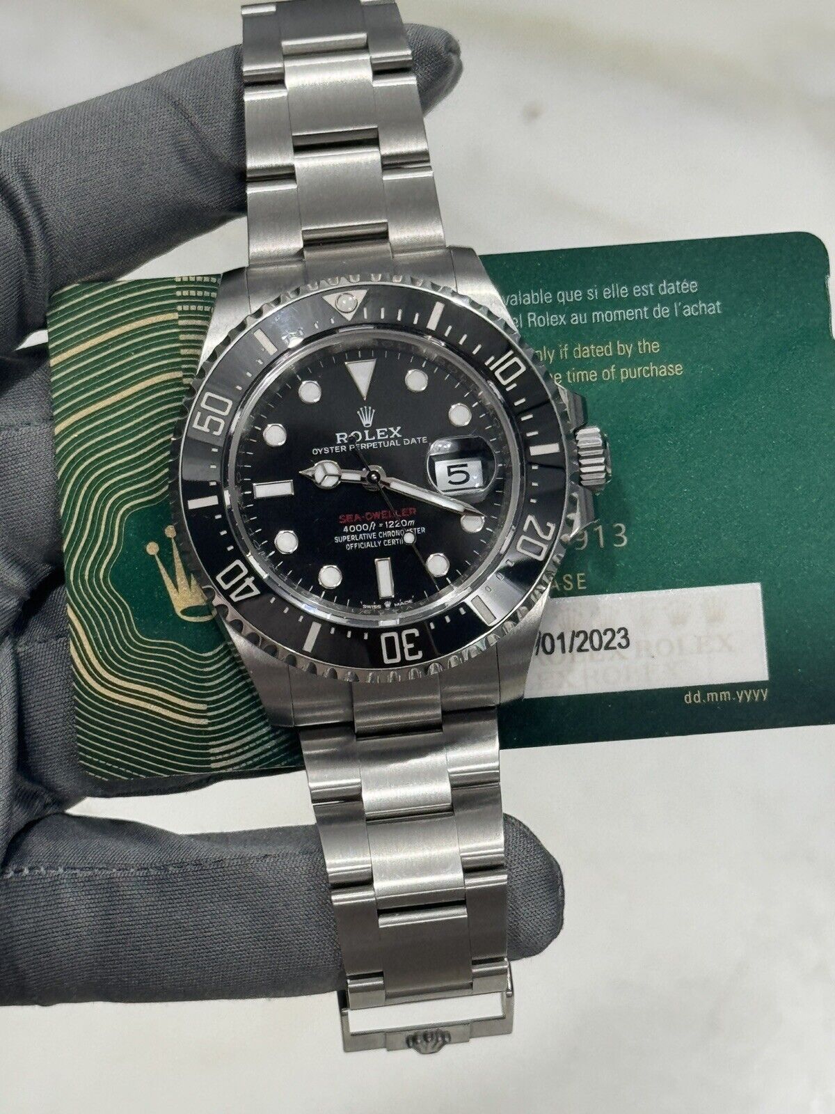 2023 Rolex Sea Dweller Red Letter 126600 Black Dial 43mm Watch - Box/Papers