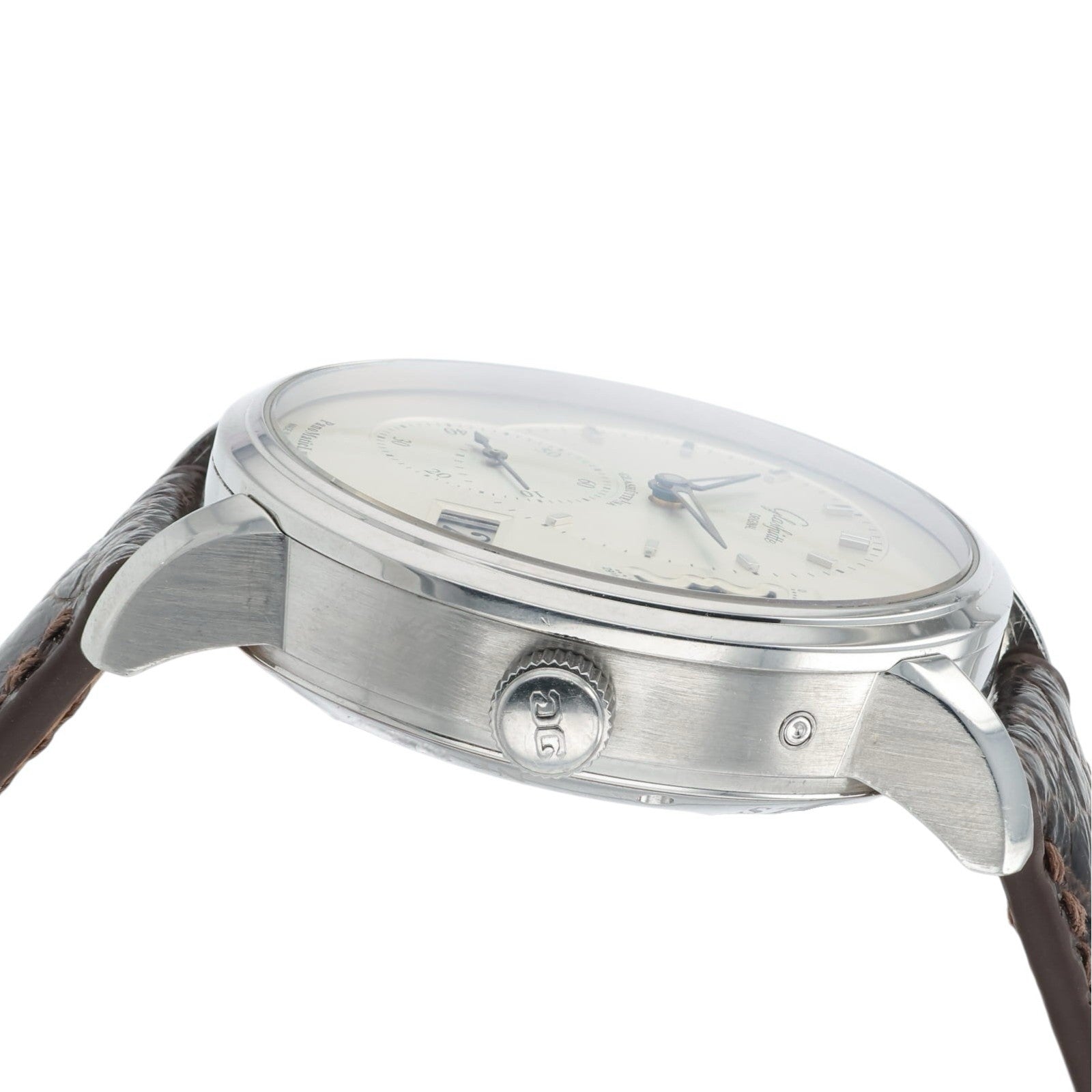 Glashutte Original PanoMaticLunar Steel Silver Dial 40mm Mens 1-90-02-42-32-66