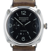 Panerai Radiomir 10 Days GMT Black Dial 45mm 18k White Gold Automatic PAM00235