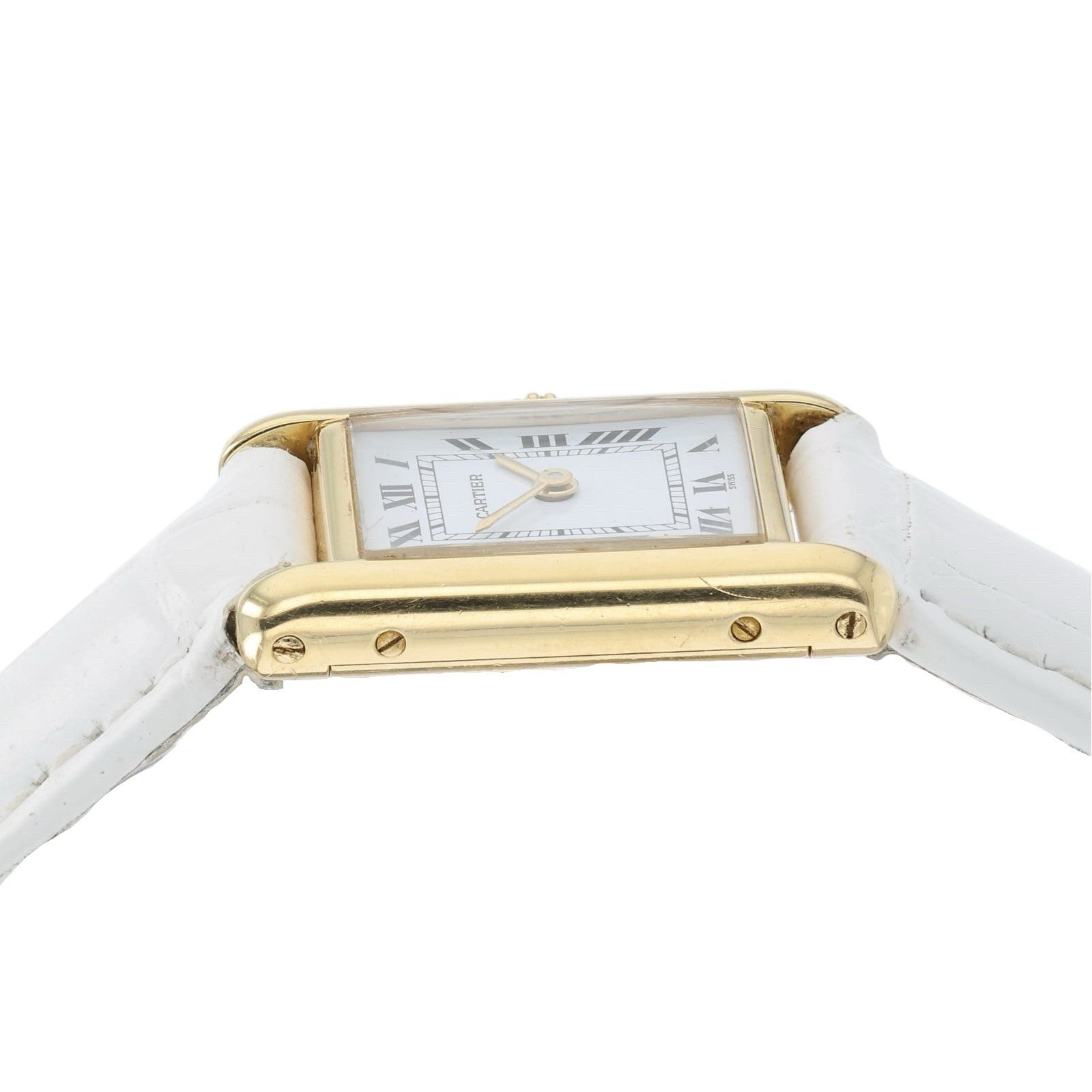Cartier Tank Louis White Dial 18k Yellow Gold 20x28mm Manual Wind Women’s 78087