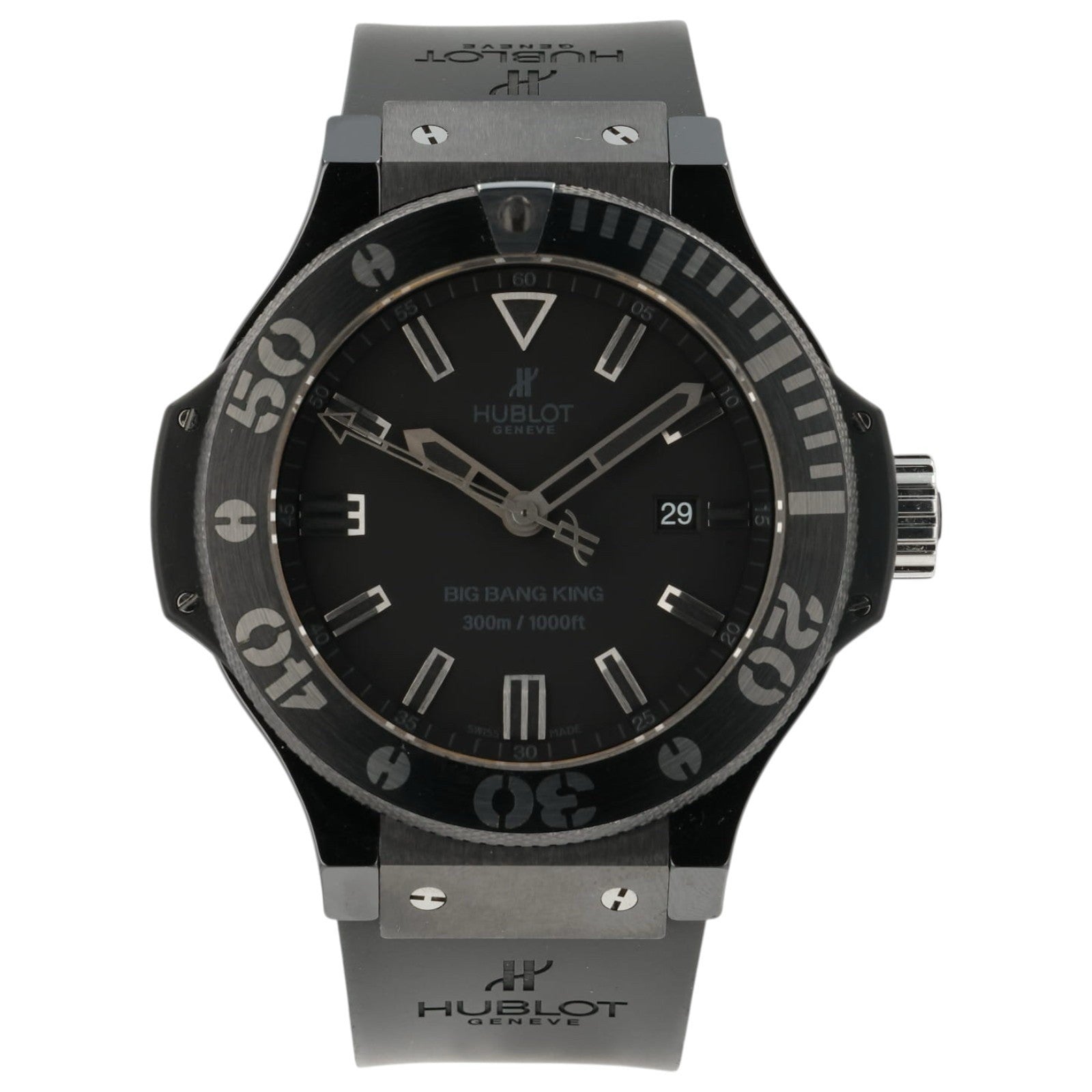 Hublot Big Bang King Black Dial Ceramic 48mm Automatic Mens Watch 322.CK.1140.RX