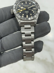Tudor Black Bay Pro Stainless Steel GMT Men's Black Dial Watch 79470