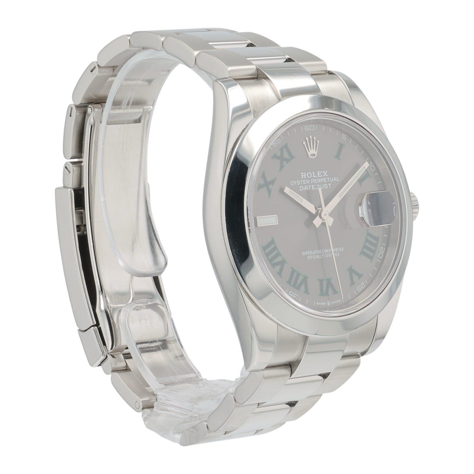 Rolex Datejust 41 Wimbledon Steel Grey Dial 41mm Automatic Mens Watch 126300