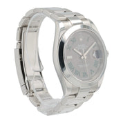Rolex Datejust 41 Wimbledon Steel Grey Dial 41mm Automatic Mens Watch 126300