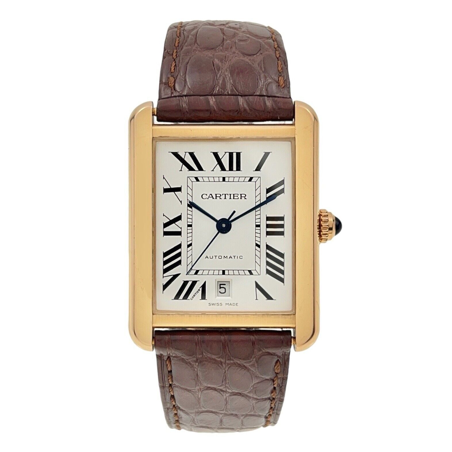 Cartier Tank Solo XL 18k Rose Gold Automatic W52000026 Men’s Watch 3514