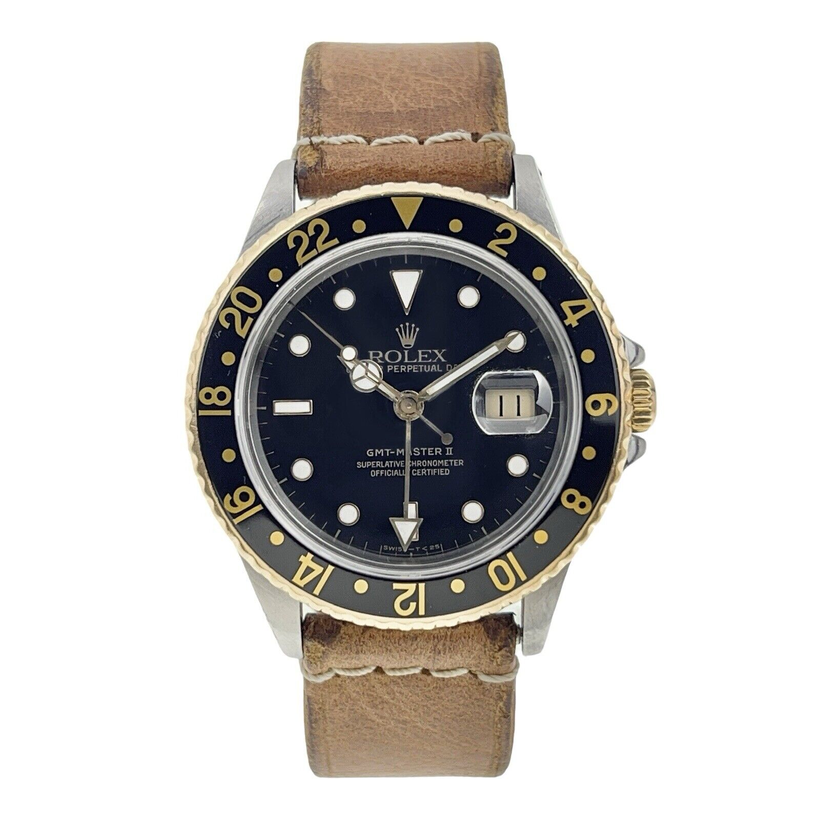 Rolex GMT Master II Steel and Gold 40mm Automatic Men’s Watch 16713