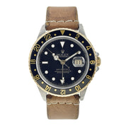 Rolex GMT Master II Steel and Gold 40mm Automatic Men’s Watch 16713