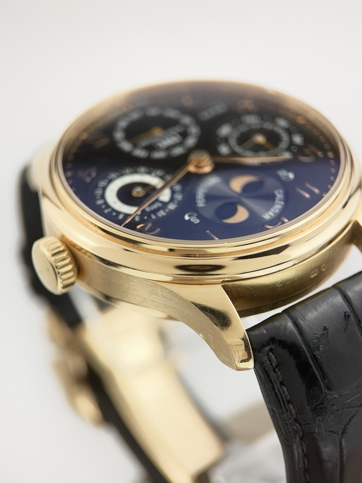 IWC Perpetual Calendar 18k Rose Gold Black Dial 44mm Automatic Watch IW502103
