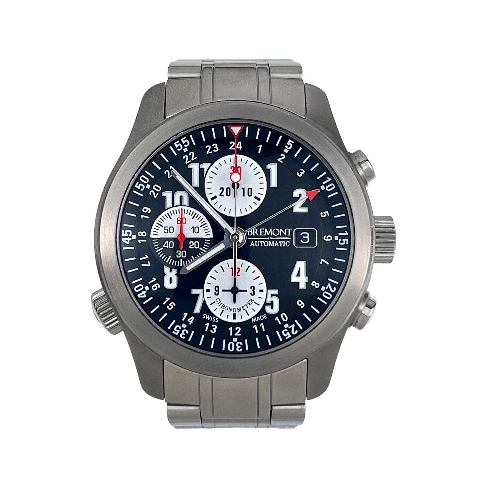 Bremont ALT1 Chronograph 43mm Stainless Steel Automatic Men's Watch ALT1-ZT/BK