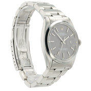 Rolex Datejust Gray Dial Stainless Steel 36mm Automatic Movement Mens Watch 1600