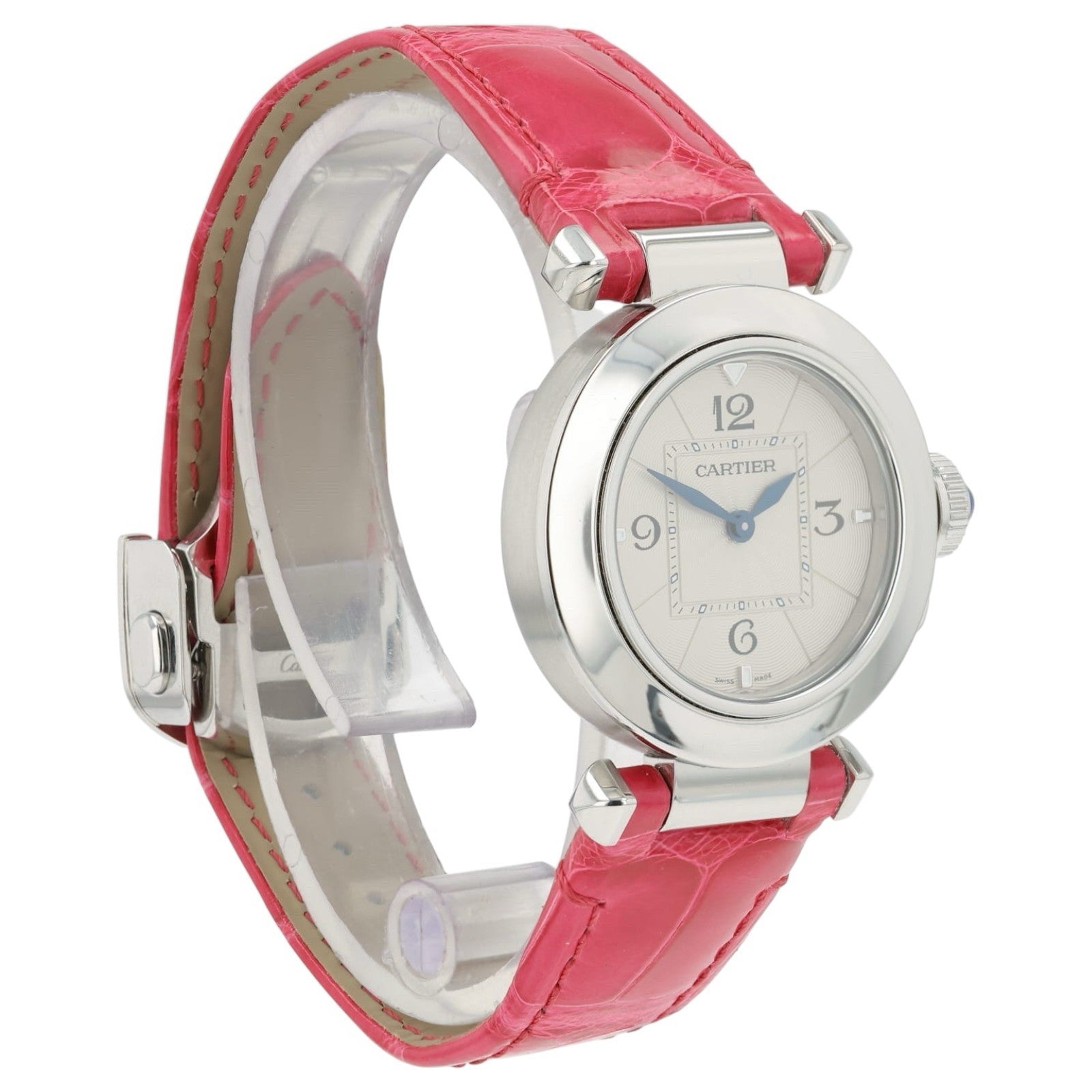 2026 SERVICE Cartier Pasha Silver Dial Steel 27mm Quartz Women’s WSPA001