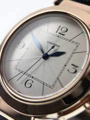 Cartier Pasha 18k Rose Gold Silver Dial 42mm Automatic Men's Watch W3019051