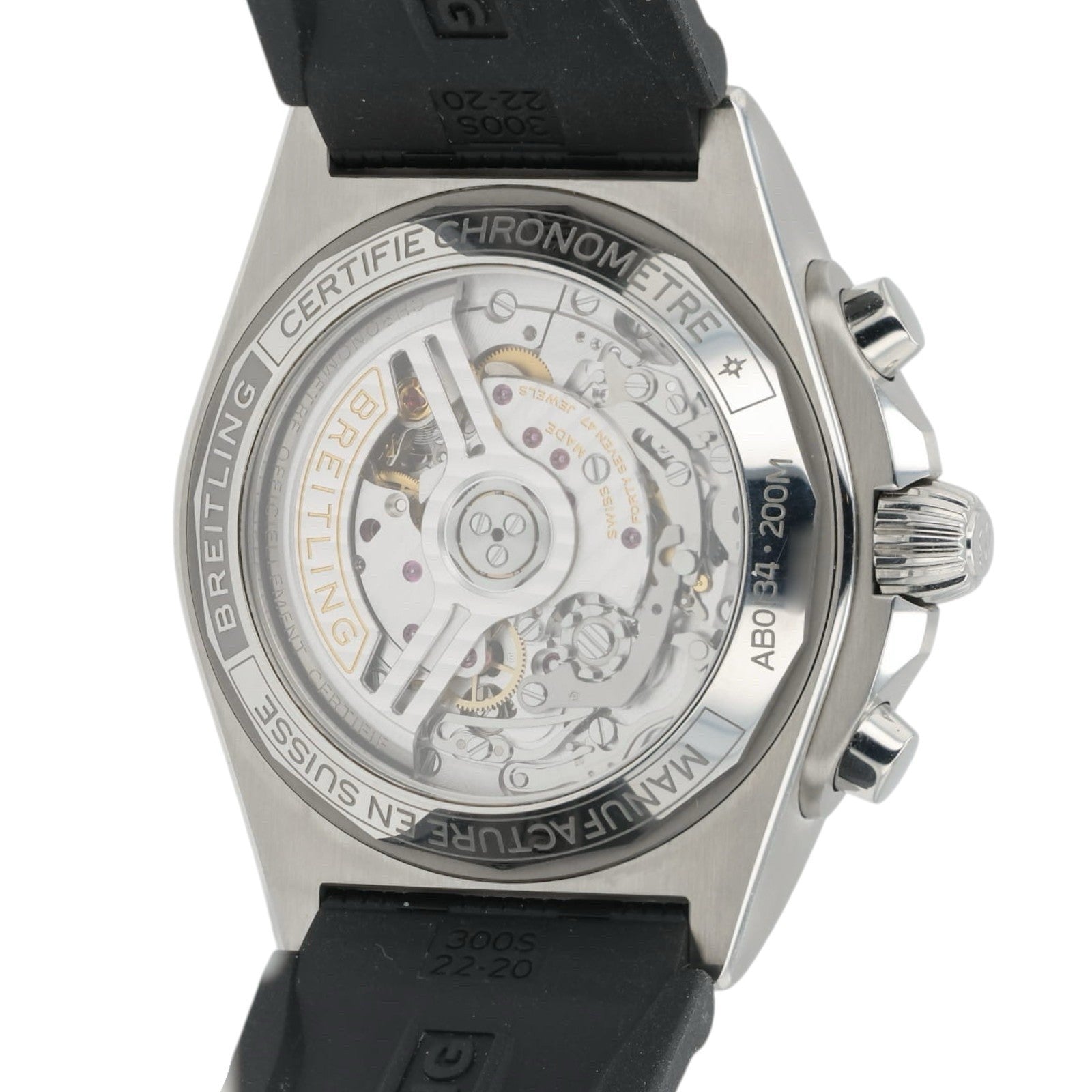 Breitling Chronomat Silver Dial Stainless Steel 42mm Automatic Mens Watch AB0134