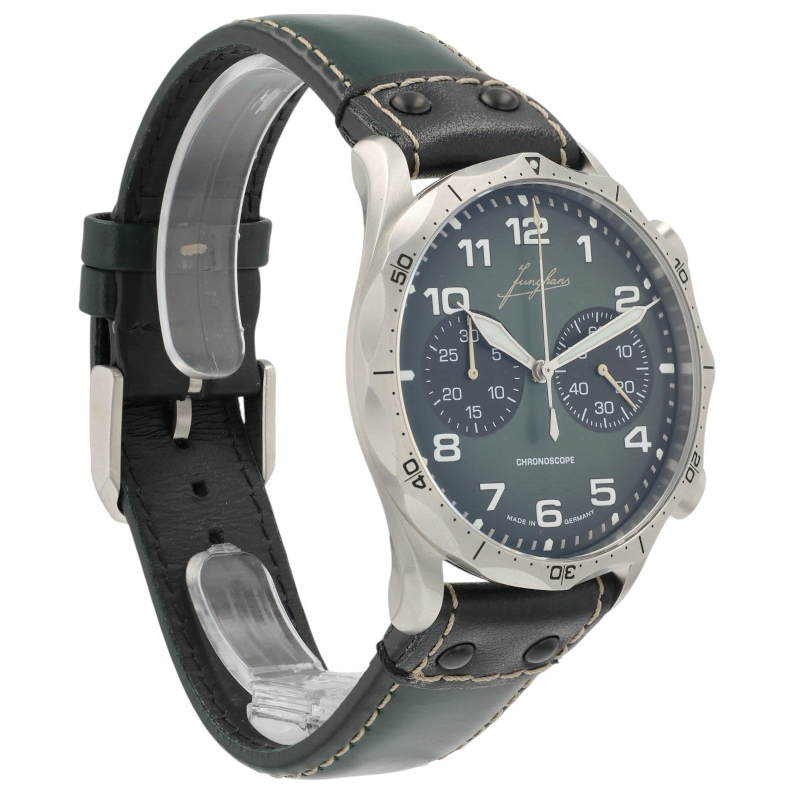 Junghans Pilot Green Dial Stainless Steel 43.3mm Automatic Men’s 027/3492.00