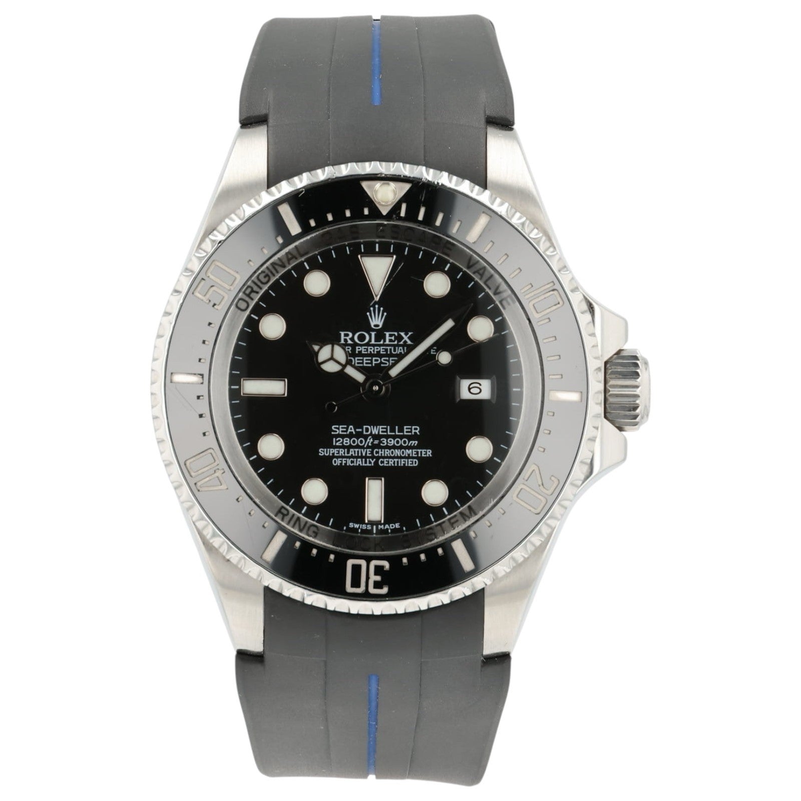 Rolex Deepsea Black Dial Stainless Steel 44mm Automatic Men’s Watch 116660