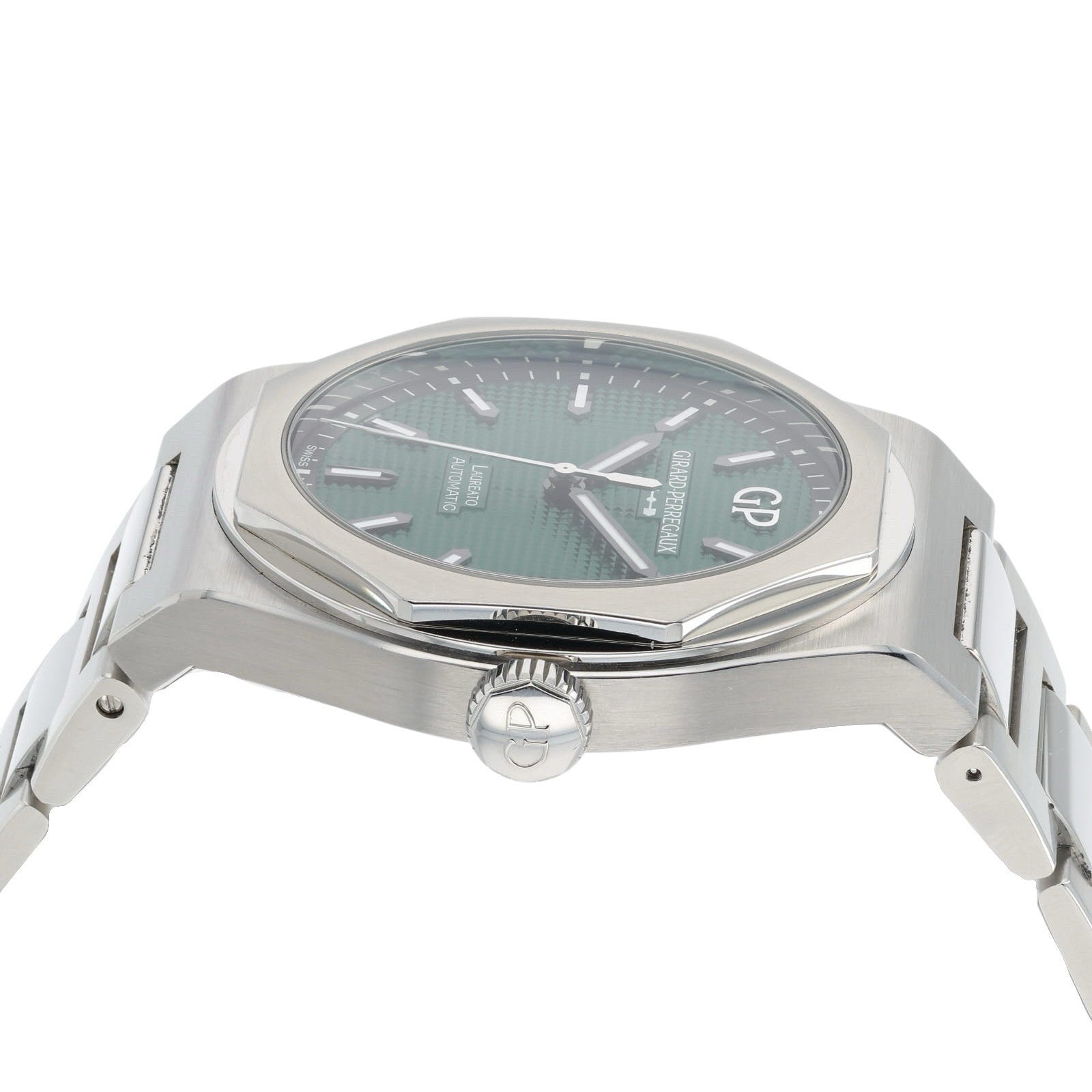 Girard Perregaux Laureato Green Dial Stainless Steel 42mm Auto Men’s Watch 81010