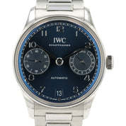 IWC Portugieser Blue Dial Stainless Steel 42mm Automatic Mens Watch IW501704