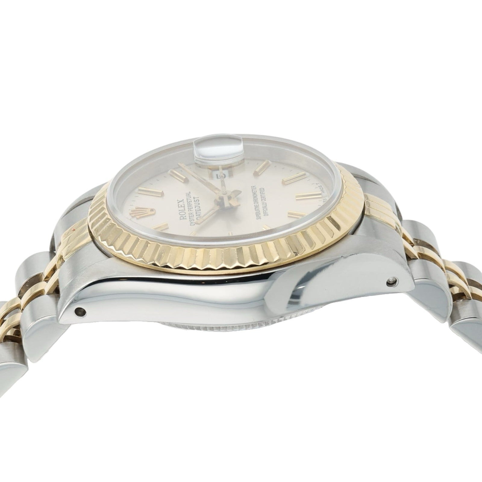 Rolex Ladies Datejust Silver Dial Gold & Steel 26mm Automatic Womens Watch 69173
