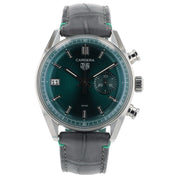 Tag Heuer Green Dial Stainless Steel 39mm Automatic Movement Mens Watch CBS2211