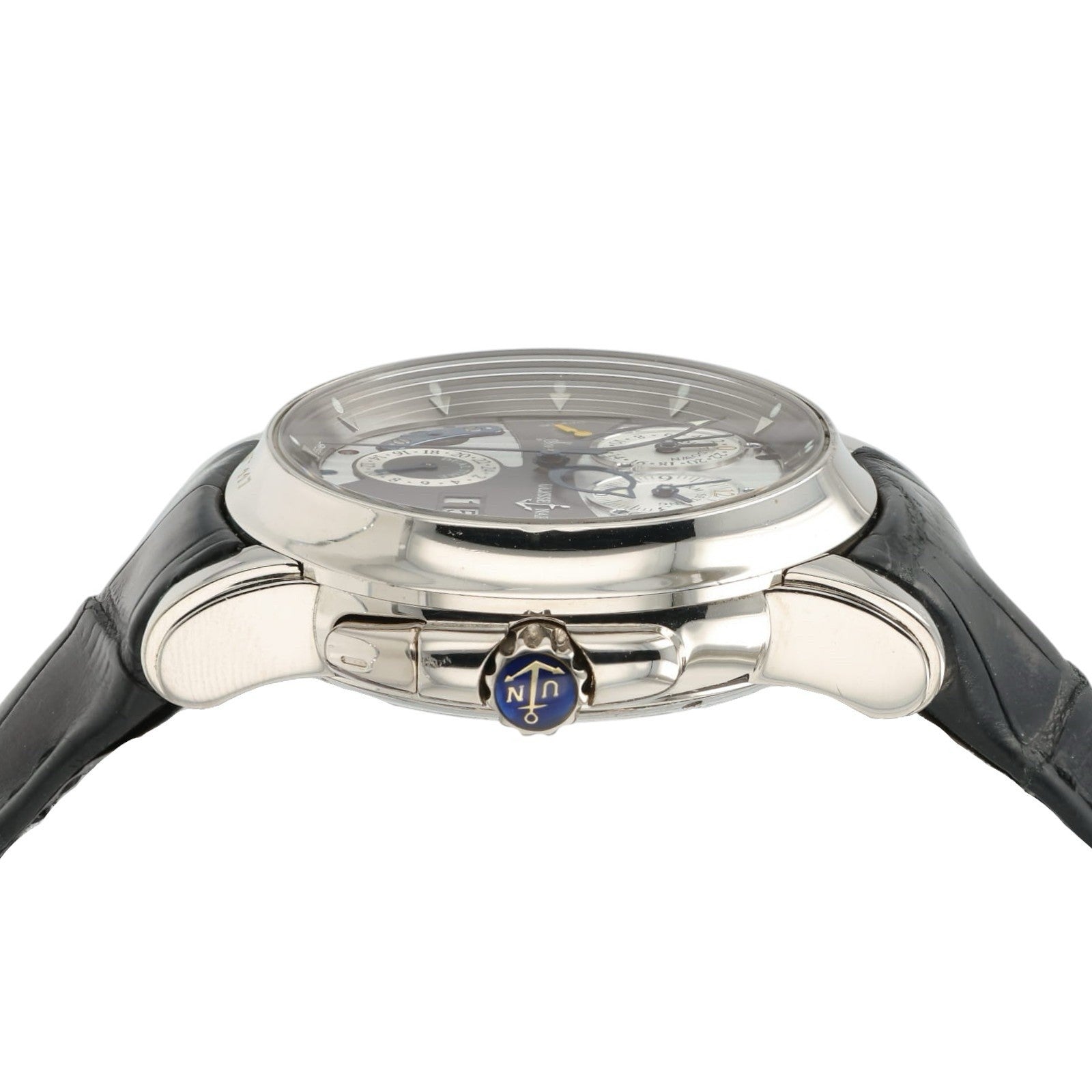 Ulysse Nardin Sonata Silver Dial 18k White Gold 42mm Automatic Mens Watch 670-88
