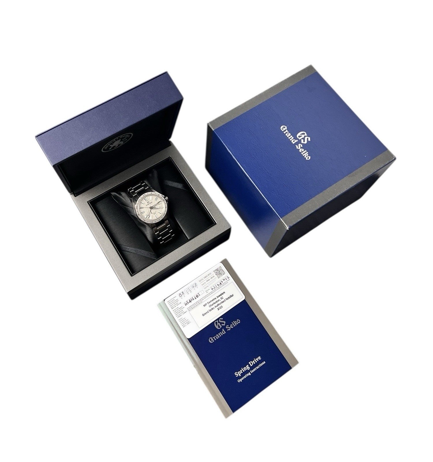 Grand Seiko Titanium Silver Color 41mm Automatic Movement Mens Watch SBGE285