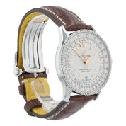 Breitling Navitimer Stainless Steel Silver Dial 41mm Automatic Mens Watch A17326