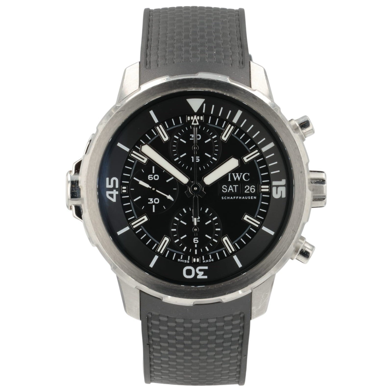 IWC Aquatimer Black Dial Stainless Steel 44mm Automatic Men’s Watch IW376803