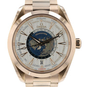 Omega Seamaster Aqua Terra White Dial 18k Rose Gold 43mm 220.50.43.22.02.001