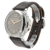 Panerai Luminor Brown Dial Stainless Steel 47mm Manual Wind Men's Watch PAM00663