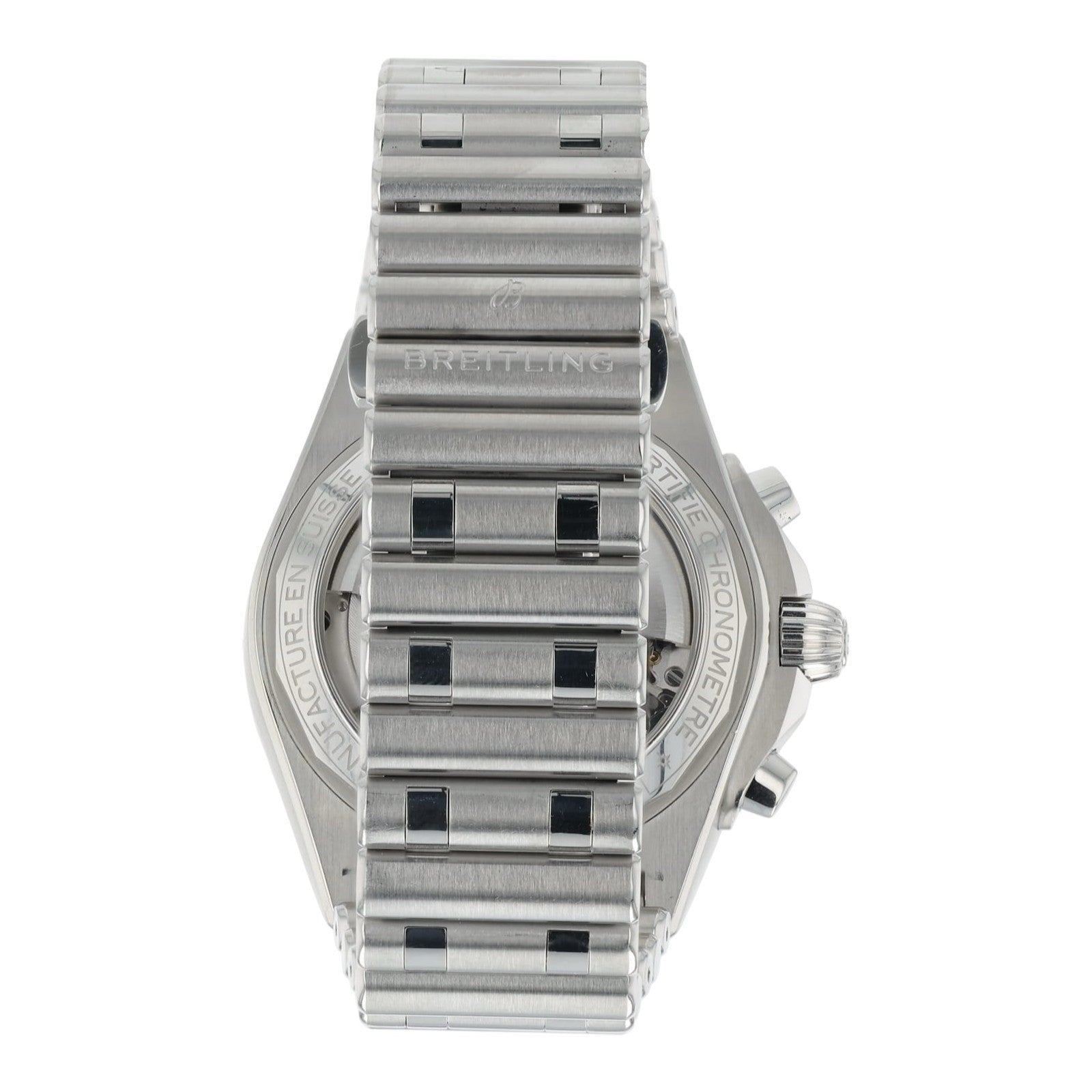 Breitling Chronomat Stainless Steel Silver Dial 42mm Automatic Mens Watch AB0134