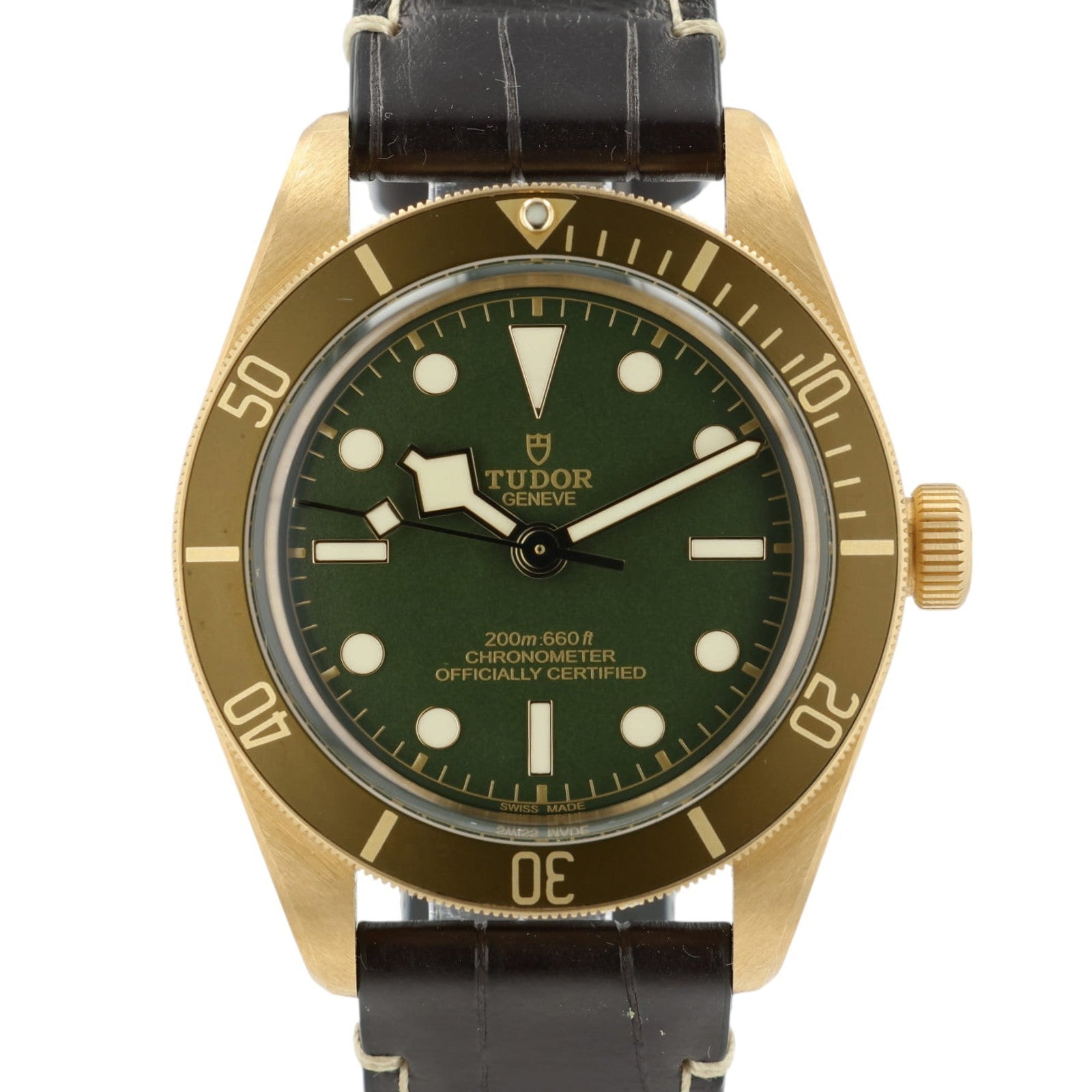 Tudor Black Bay Fifty-Eight Green Dial 18k Gold 39mm Automatic Mens Watch 79018V