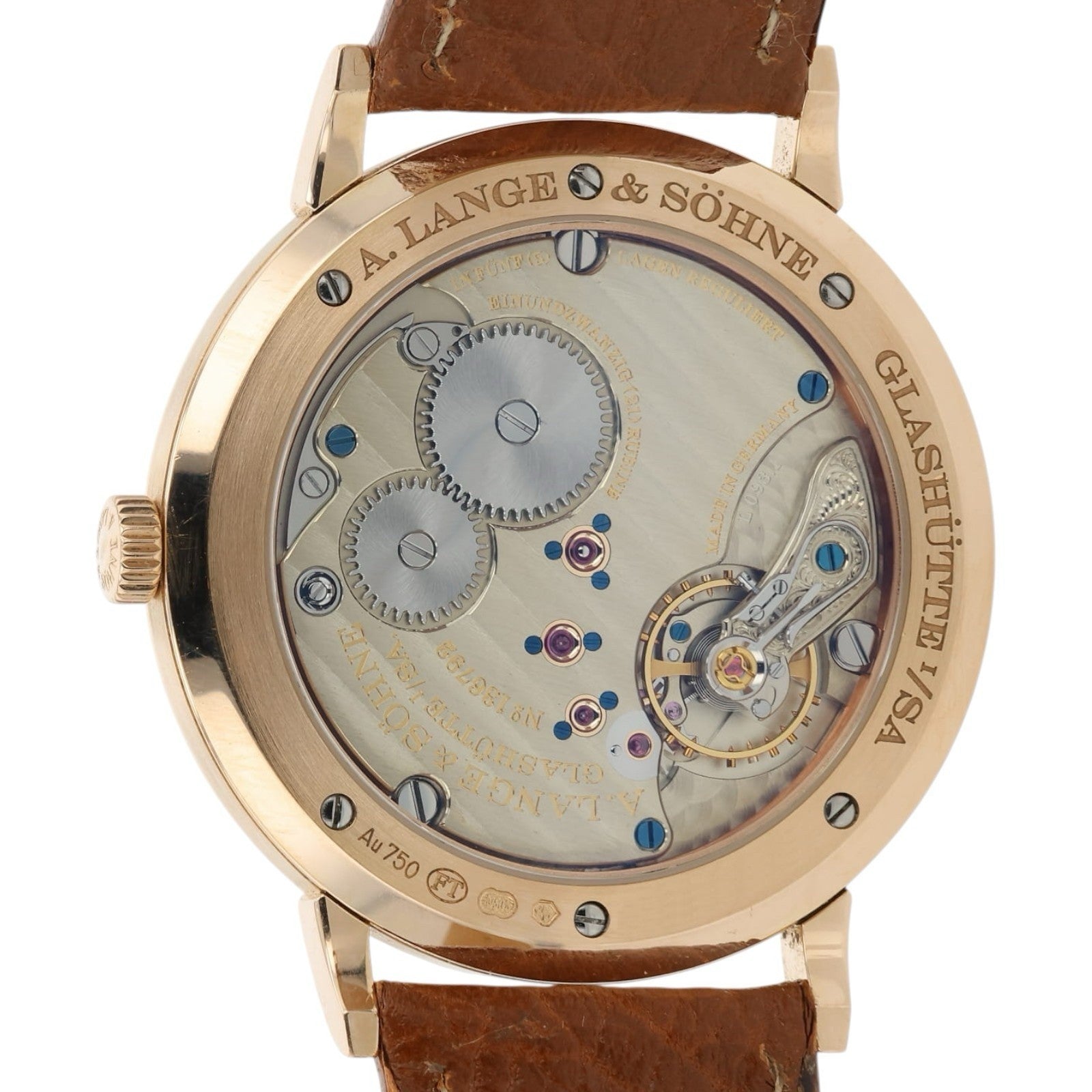 A.Lange & Sohne Saxon is 18k Rose Gold Silver Dial 40mm Manual Wind Men’s 201.03