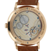 A.Lange & Sohne Saxon is 18k Rose Gold Silver Dial 40mm Manual Wind Men’s 201.03