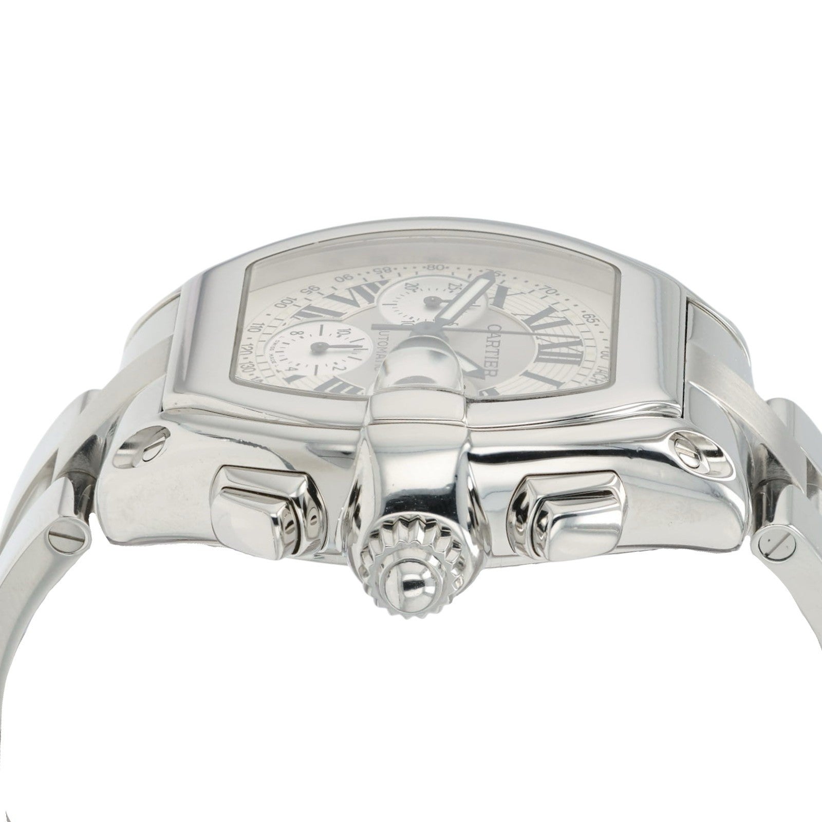 Cartier Roadster Chronograph Silver Dial Steel 43mm Automatic Men’s W62006X6