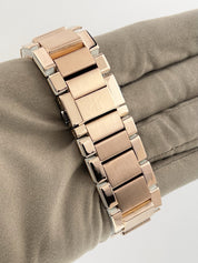 Hublot Big Bang 18k Rose Gold White Dial Diamond Bezel 41mm Automatic Mens Watch