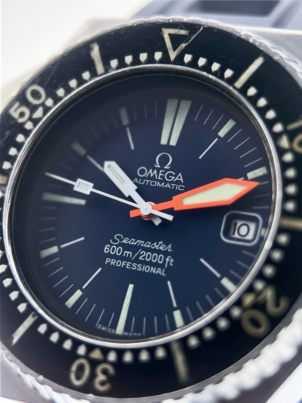 Omega Seamaster Ploprof Steel Blue Dial 45x55mm Automatic Mens Watch 166.077