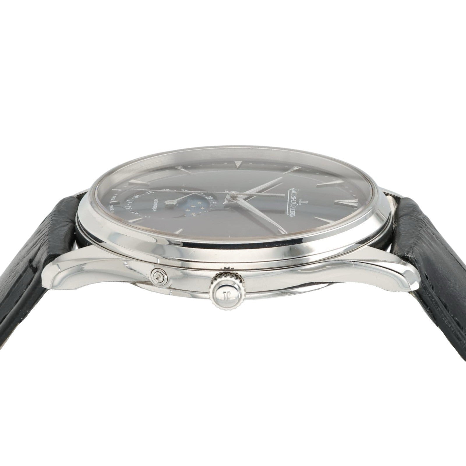 2020s Mint Jaeger LeCoultre Q1368470 Master Ultra Thin Moon 39mm Steel Watch
