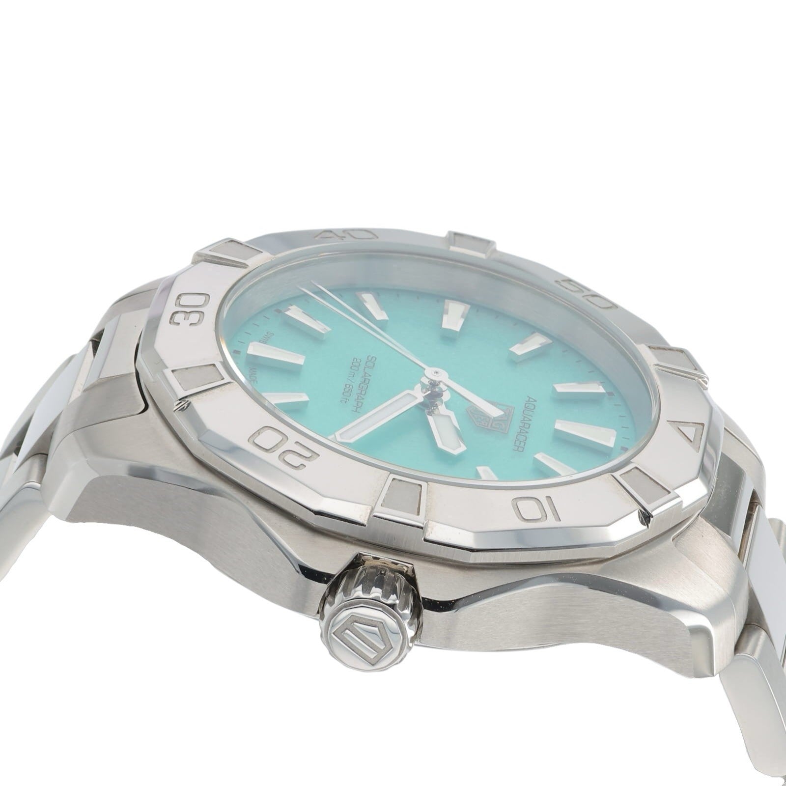 Tag Heuer Aquaracer Stainless Steel Blue Dial 34mm Solar Movement Unisex WBP1315