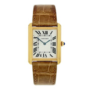 Cartier Tank Solo 18k Yellow Gold 27mm Quartz Movement Men’s Watch W5200004