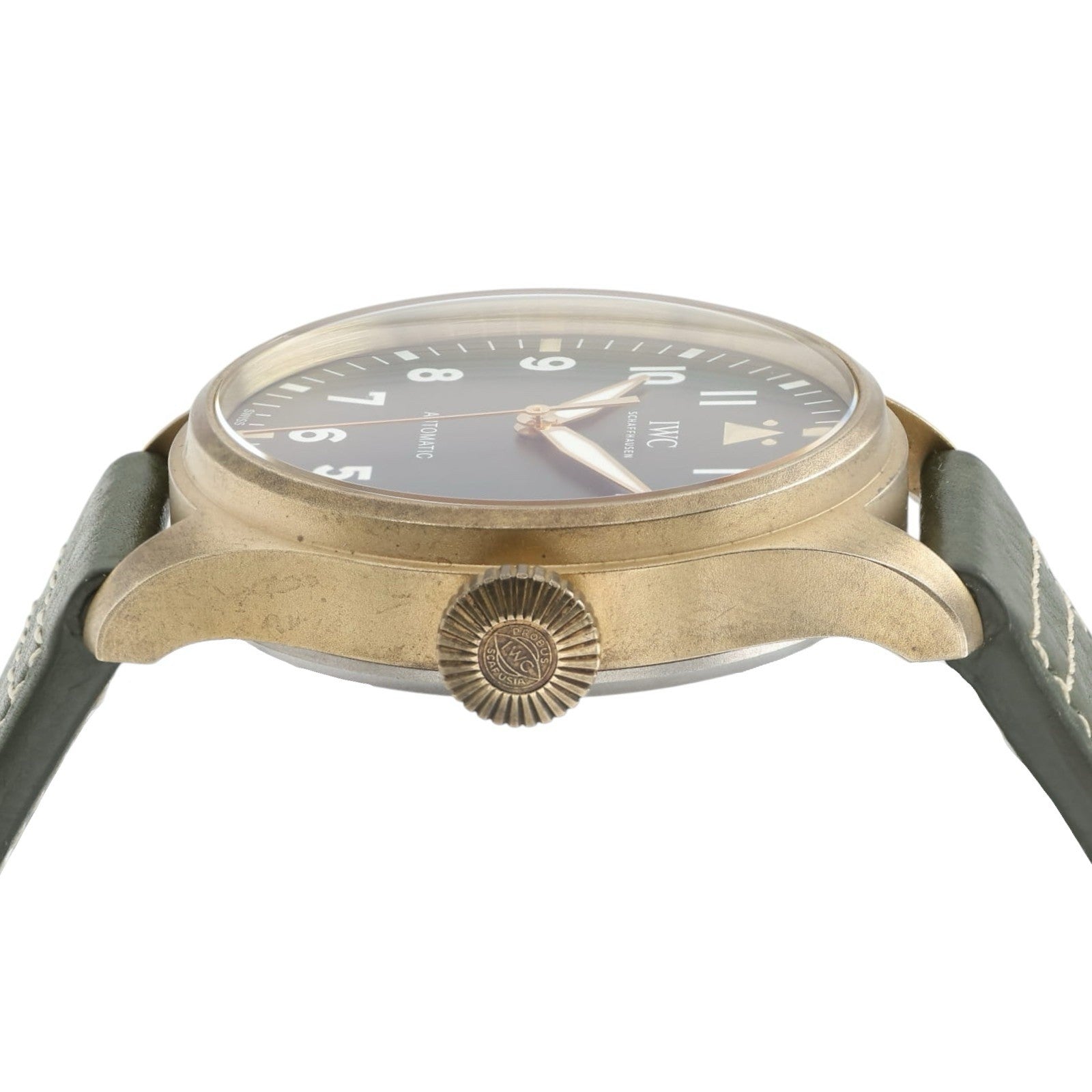 IWC Big Pilot Green Dial Bronze 43mm Automatic Movement Mens Watch IW329702