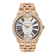 Roger Dubuis Velvet 18k Rose Gold Silver Dial 36mm Automatic Women's DBVE0004