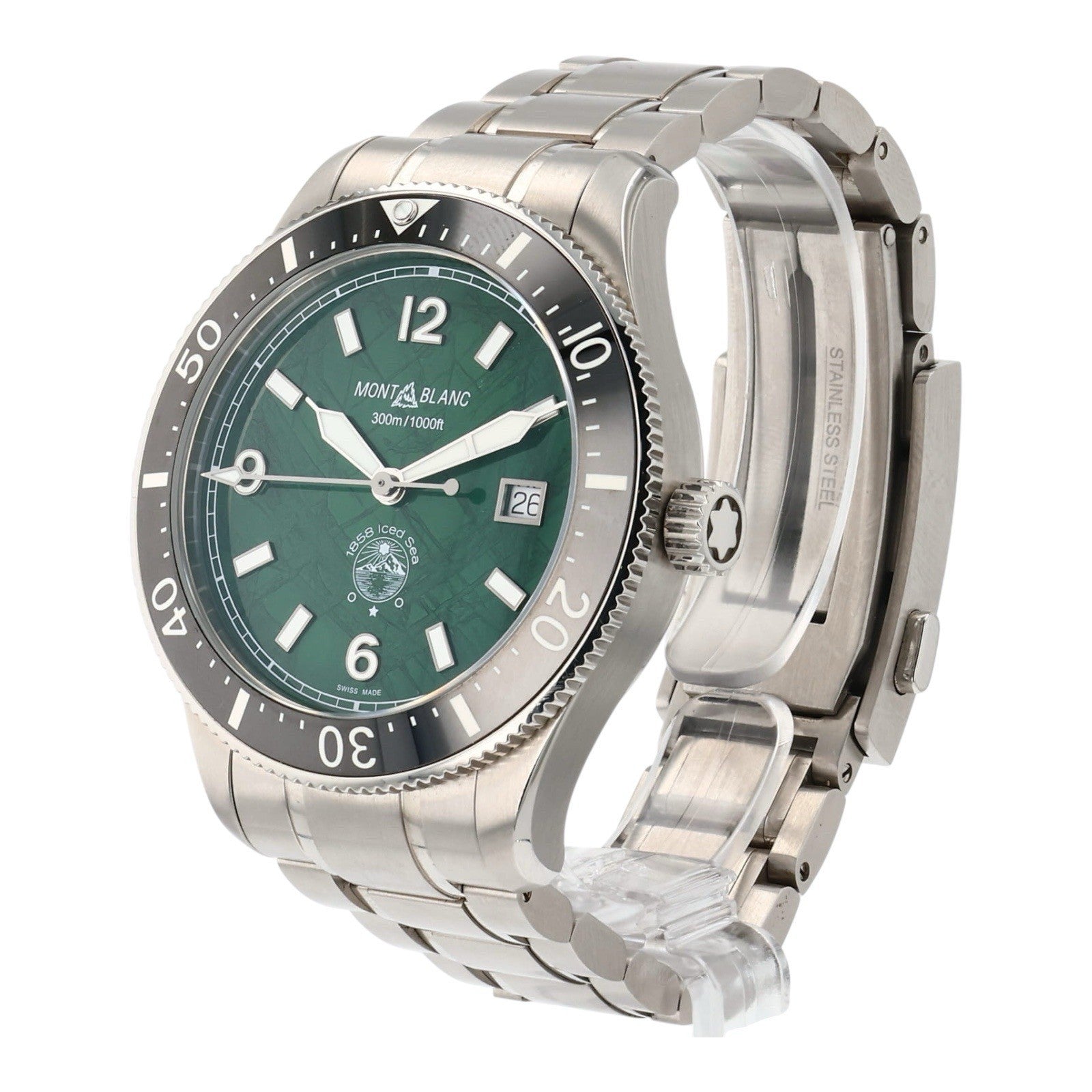 Montblanc Iced Sea Stainless Steel Green Dial 42mm Automatic Men’s Watch 7578