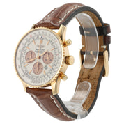 Breitling Navitimer Silver Dial 18k Rose Gold 38mm Automatic Men’s Watch R41380
