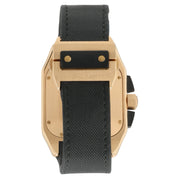 Cartier Santos XL Chrono Black Dial 18k Rose Gold 46mm Auto Men’s Watch W2020003
