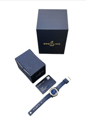 Breitling Top Time Blue Dial Stainless Steel 38mm Automatic Men’s Watch AB3113
