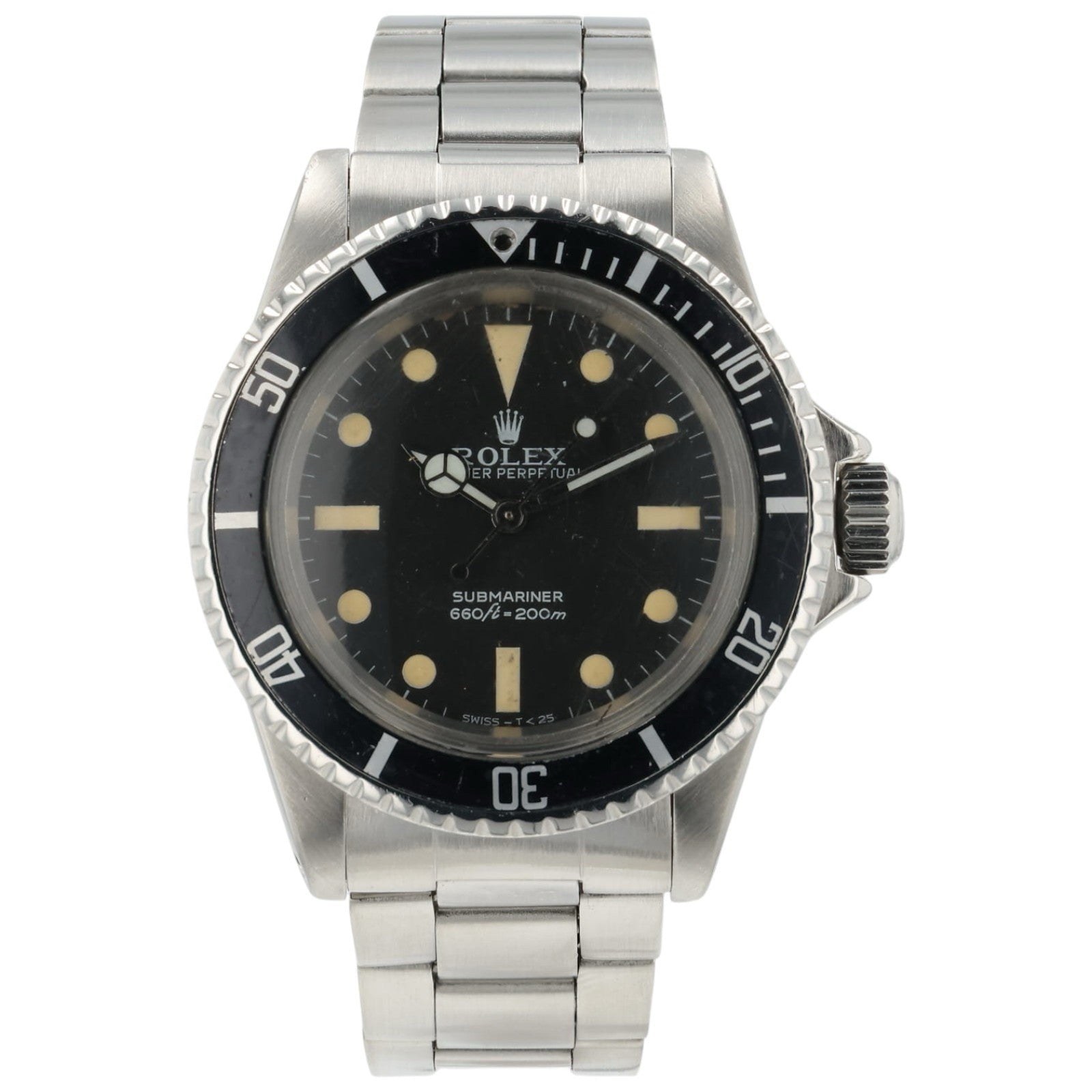Rolex Submariner No-Date Black Dial Steel 40mm Automatic Men’s Watch 5513
