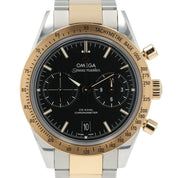 Omega Speedmaster '57 Chronograph Black Dial Steel & Red Gold 42mm Auto Watch